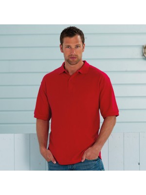 Plain Polo Shirt Classic polycotton Russeell 210 gsm Cols 215 GSM
