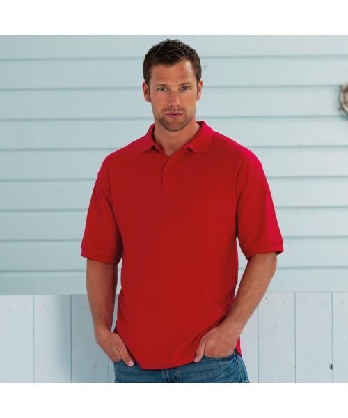 Plain Polo Shirt Classic polycotton Russeell 210 gsm Cols 215 GSM