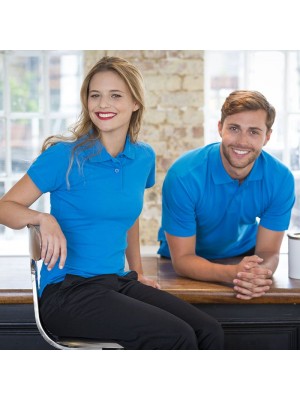 Plain Polo Shirt Stretch Pique Henbury 200 GSM