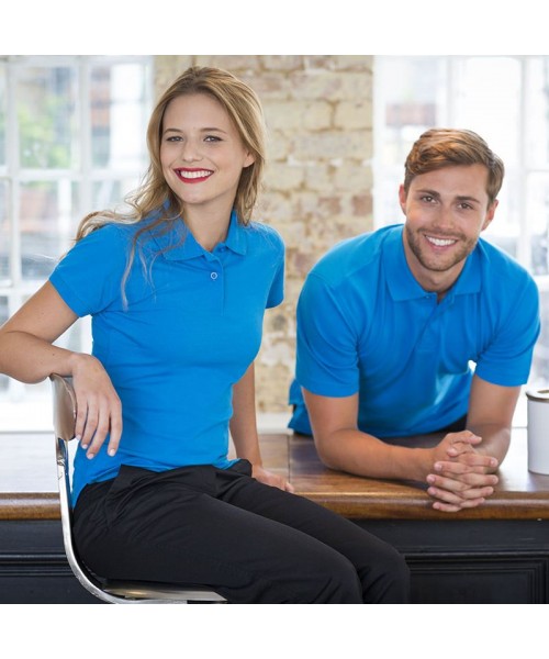 Plain Polo Shirt Stretch Pique Henbury 200 GSM