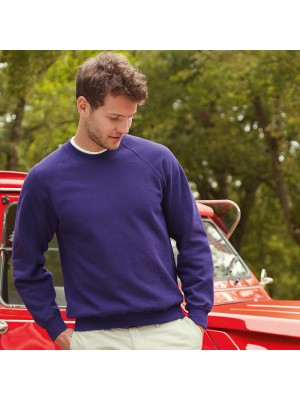 Plain Sweatshirt Raglan Fruit of the Loom 280 GSM
