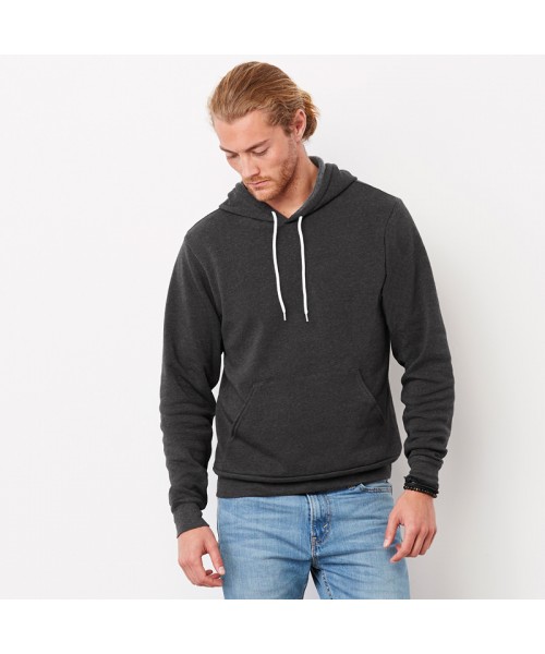 Plain Unisex polycotton fleece pullover hoodie Bella+Canvas 240 GSM