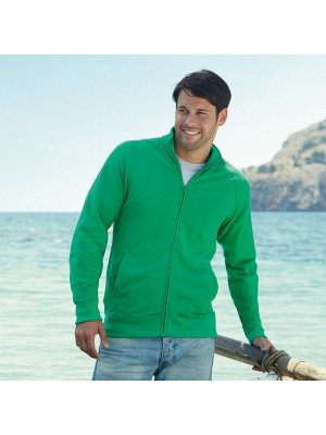 Plain Sweat Jacket Lightweight Fruit Of The Loom 240 GSM