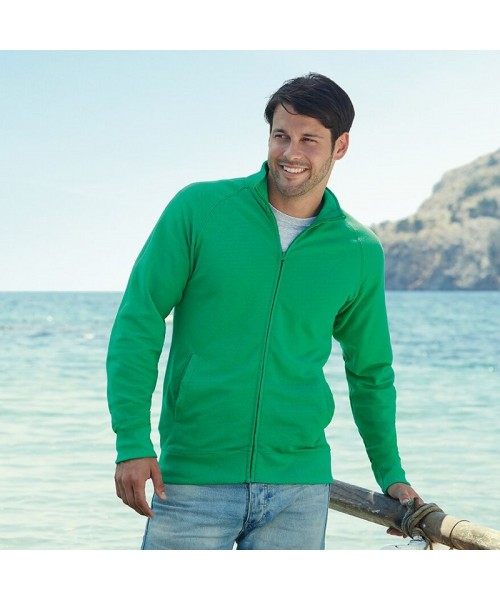 Plain Sweat Jacket Lightweight Fruit Of The Loom 240 GSM