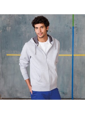 Plain Hoody Heavy Zip Contrast Kariban 360 GSM