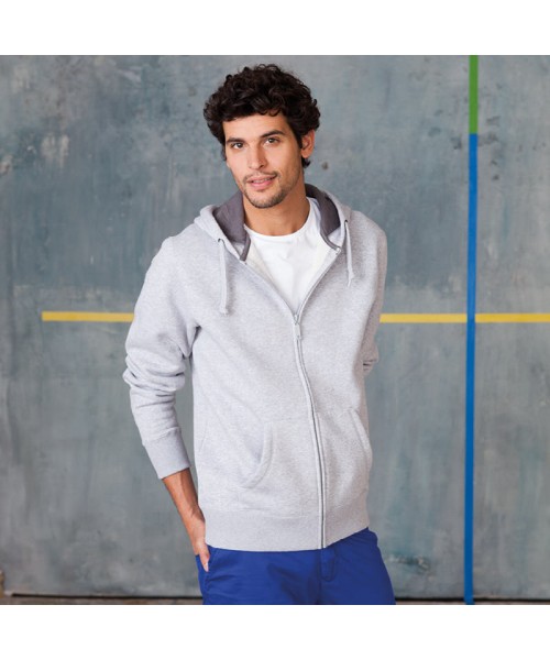 Plain Hoody Heavy Zip Contrast Kariban 360 GSM