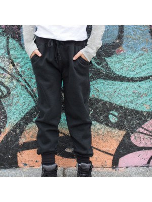 Plain jogger slim cuffed Kids 250 GSM