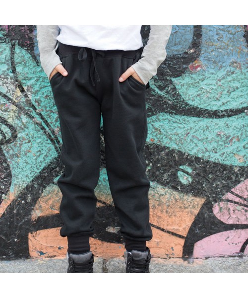 Plain jogger slim cuffed Kids 250 GSM