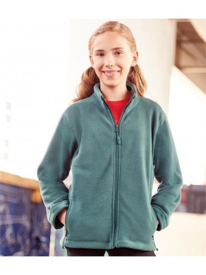 Plain SCHOOLGEAR KIDS OUTDOOR FLEECE JACKET RUSSELL 320 GSM