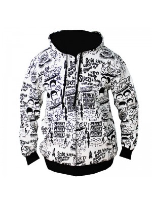 CLEARANCE - Chemistry Atomic Geek Zip Hoodie - Stars & Stripes