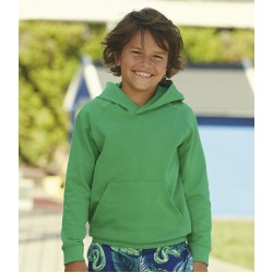 Kids Plain Sweatshirt Lightweight Hooded Fruit of the Loom 240 GSM