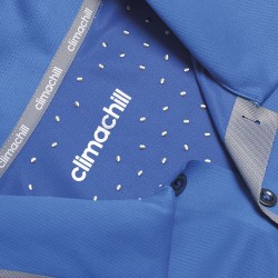 Plain Climachill bonded solid polo Adidas 200 GSM