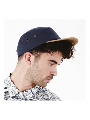 Cap Suede peak 5 panel Beechfield Headwear 