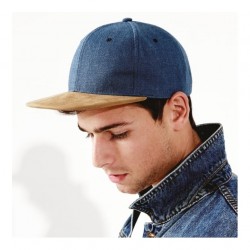 Snapback Suede peak Beechfield Headwear 