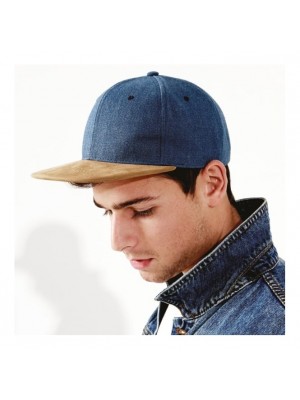 Snapback Suede peak Beechfield Headwear 