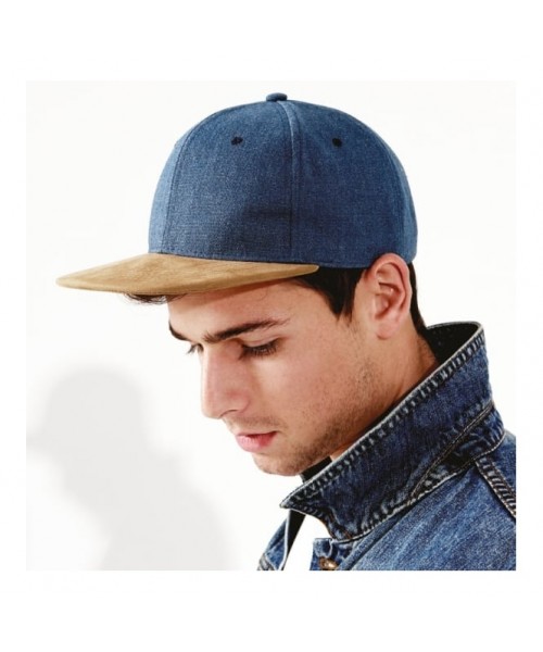 Snapback Suede peak Beechfield Headwear 