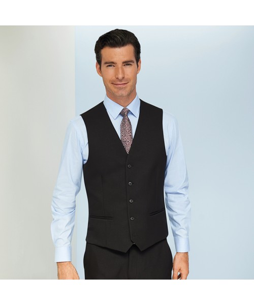 Plain Mercury waistcoat BROOK TAVERNER 335 GSM