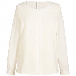 Plain Women's Riola crepe de chine long sleeve blouse BROOK TAVERNER 205 GSM