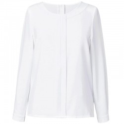 Plain Women's Riola crepe de chine long sleeve blouse BROOK TAVERNER 205 GSM