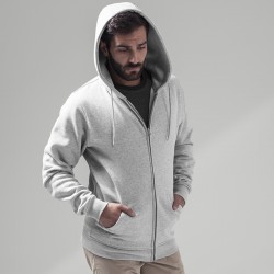 Plain Heavy zip hoody Build Your Brand 320 GSM