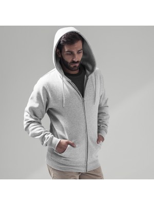 Plain Heavy zip hoody Build Your Brand 320 GSM