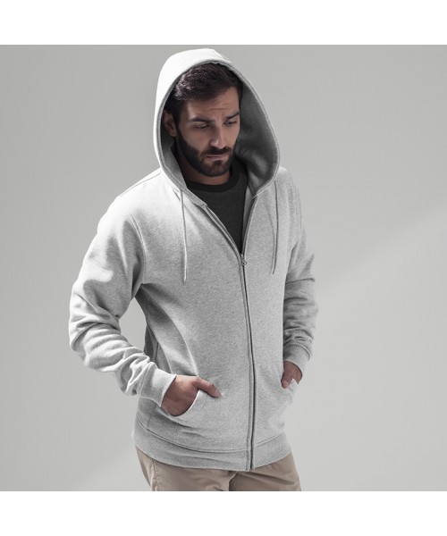 Plain Heavy zip hoody Build Your Brand 320 GSM