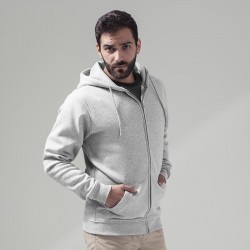 Plain Heavy zip hoody Build Your Brand 320 GSM