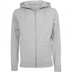 Plain Heavy zip hoody Build Your Brand 320 GSM