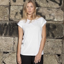 Plain Women's extended shoulder tee Build Your Brand 140 GSM