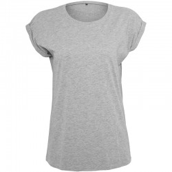 Plain Women's extended shoulder tee Build Your Brand 140 GSM