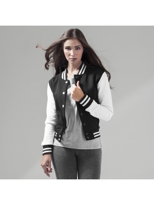 Plain Women's sweat college jacket Build Your Brand 320 GSM