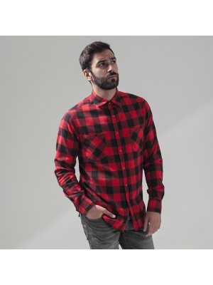 Plain Checked flannel shirt Build Your Brand 120 GSM