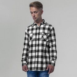 Plain Checked flannel shirt Build Your Brand 120 GSM