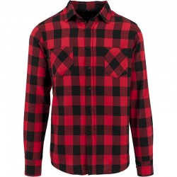 Plain Checked flannel shirt Build Your Brand 120 GSM