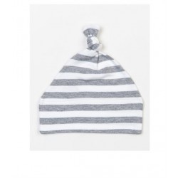 Plain BABY STRIPY KNOTTED HAT BABYBUGZ 200 GSM