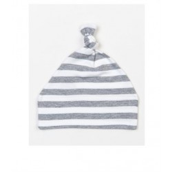 Plain BABY STRIPY KNOTTED HAT BABYBUGZ 200 GSM