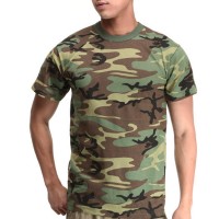 Army Camouflage SnS 100% Soft Cotton 160 gsm T-Shirt - Stars & Stripes - Wholesale budget from Plain T Shirts, United Kingdom