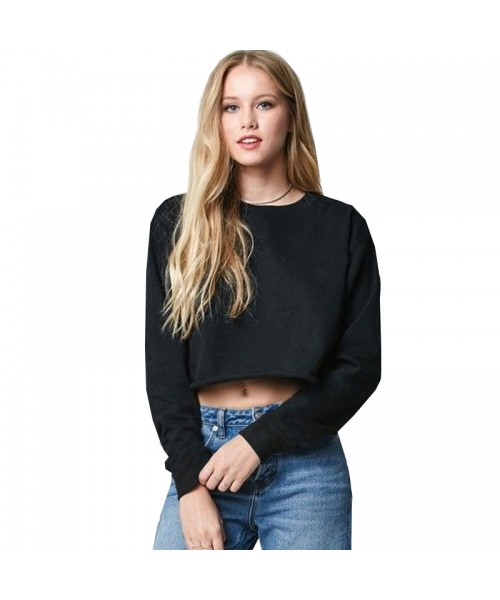 SNS cropped sweatshirt with raw edges - Stars & Stripes