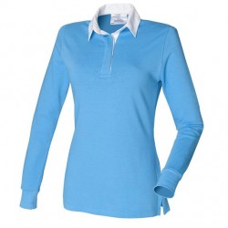 Plain LADIES CLASSIC RUGBY SHIRT FRONT ROW 270 GSM