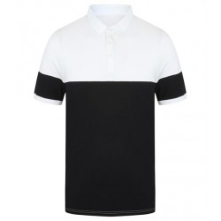 Plain CONTRAST STRETCH PIQUÉ POLO SHIRT FRONT ROW 200 GSM