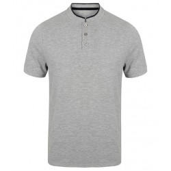 Plain STAND COLLAR STRETCH POLO SHIRT FRONT ROW 200 GSM
