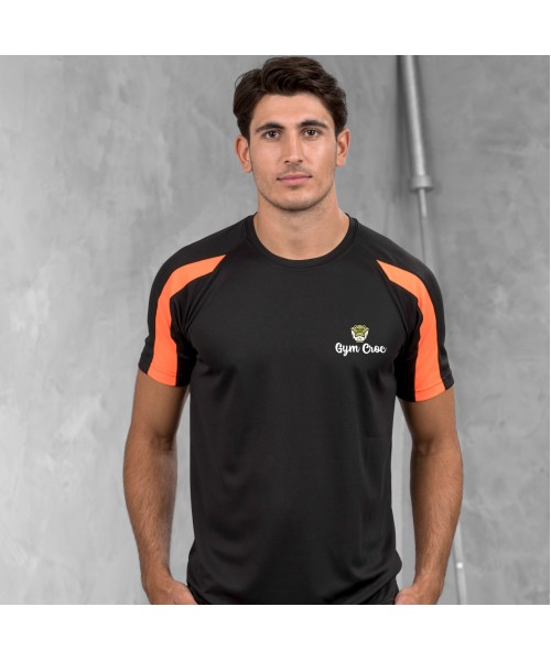 Gym Wear T Shirts Contrast Gym Croc Fitness Training, Men's Gym Clothing