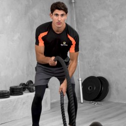 Gym Wear T Shirts Contrast Gym Croc Fitness Training, Men's Gym Clothing