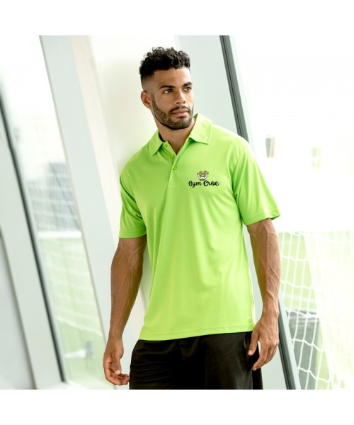 Gym Wear Polo Shirt Cool Gym Croc Fitness Training, Men's Gym Clothing