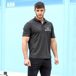 Gym Wear Polo Shirt SuperCool performance Gym Croc Fitness Training, Men's Gym Clothing