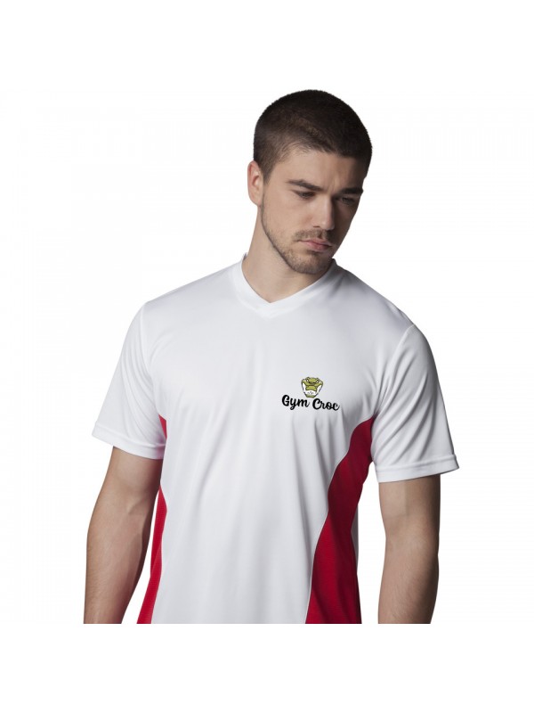 Gamegear Men's Cooltex V-Neck Short Sleeved Team Top T-Shirt Football KK969