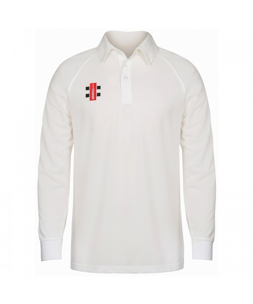 Plain Matrix long sleeve shirt Gray Nicolls 145 GSM