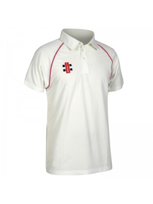 Plain Matrix short sleeve shirt Gray Nicolls 145 GSM