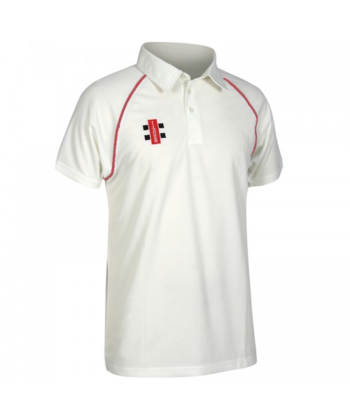 Plain Matrix short sleeve shirt Gray Nicolls 145 GSM