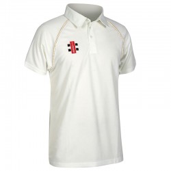 Plain Kids Matrix short sleeve shirt Gray Nicolls 145 GSM